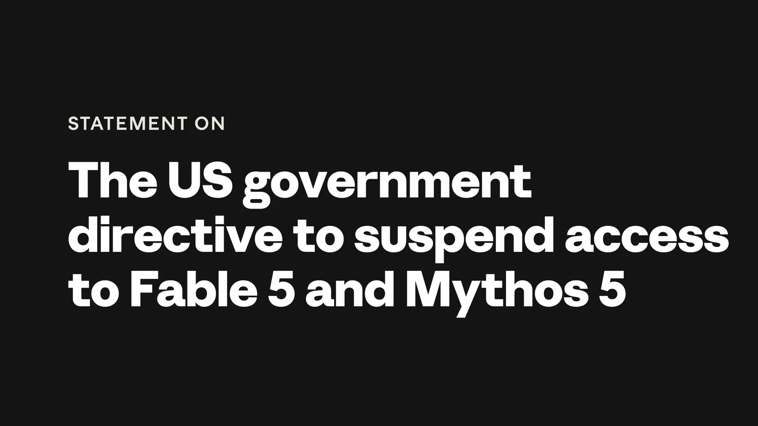 США потребовали отключить Fable 5 и Mythos 5: Anthropic подчинилась, но спорит